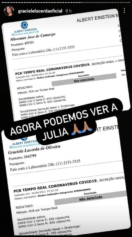 Graciele Lacerda contou que ela e Zezé Di Camargo conheceram Júlia (Foto: Reprodução/ Instagram) Graciele Lacerda contou que ela e Zezé Di Camargo conheceram Júlia (Foto: Reprodução/ Instagram)