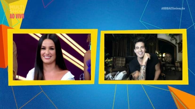Juliette e Luan Santana conversaram no "Eliminação" (Foto: Reprodução/Multishow) Juliette e Luan Santana conversaram no "Eliminação" (Foto: Reprodução/Multishow)
