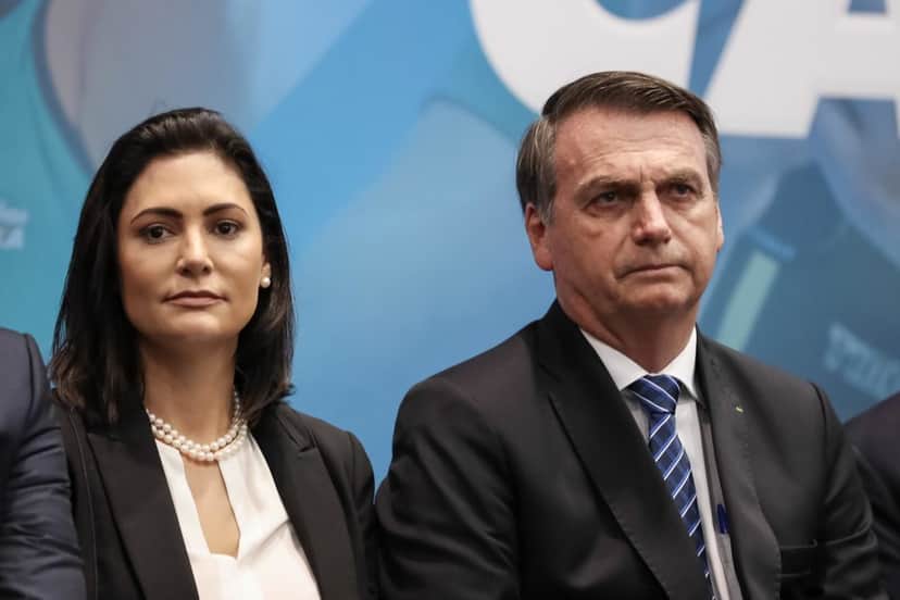 Michelle Bolsonaro e Jair Bolsonaro (Foto: Reprodução/ Marcos Corrêa/PR) Michelle Bolsonaro e Jair Bolsonaro (Foto: Reprodução/ Marcos Corrêa/PR)