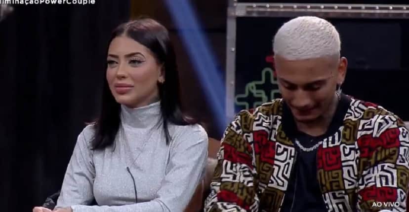 MC Mirella e Dynho Alves são o segundo casal eliminado do Power Couple Brasil (Foto: Reprodução/Record) MC Mirella e Dynho Alves são o segundo casal eliminado do Power Couple Brasil (Foto: Reprodução/Record)