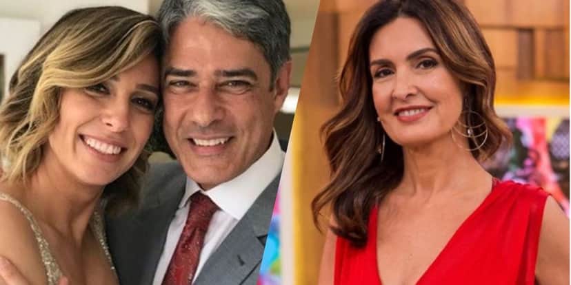 Natasha Dantas, William Bonner e Fátima Bernardes (Montagem: TV Foco) Natasha Dantas, William Bonner e Fátima Bernardes (Montagem: TV Foco)