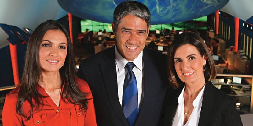 Patricia Poeta, Fátima Bernardes, William Bonner Patricia Poeta, Fátima Bernardes, William Bonner
