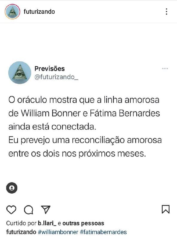 A previsão sobre a volta do casal surpreendeu (Foto: Reprodução) A previsão sobre a volta do casal surpreendeu (Foto: Reprodução)