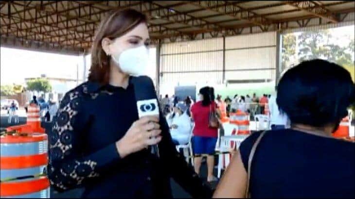 Repórter da Globo acaba se irritando com uma mulher Repórter da Globo acaba se irritando com uma mulher
