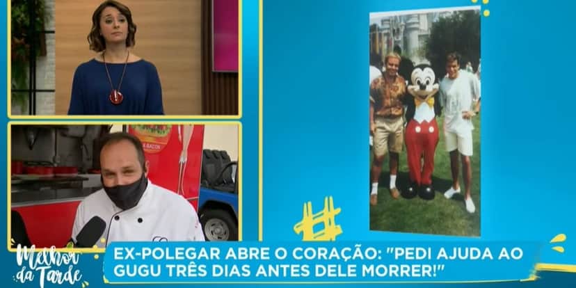 Ricardo Costa contou a última conversa que teve com Gugu três dias antes dele morrer (Reprodução: Band) Ricardo Costa contou a última conversa que teve com Gugu três dias antes dele morrer (Reprodução: Band)
