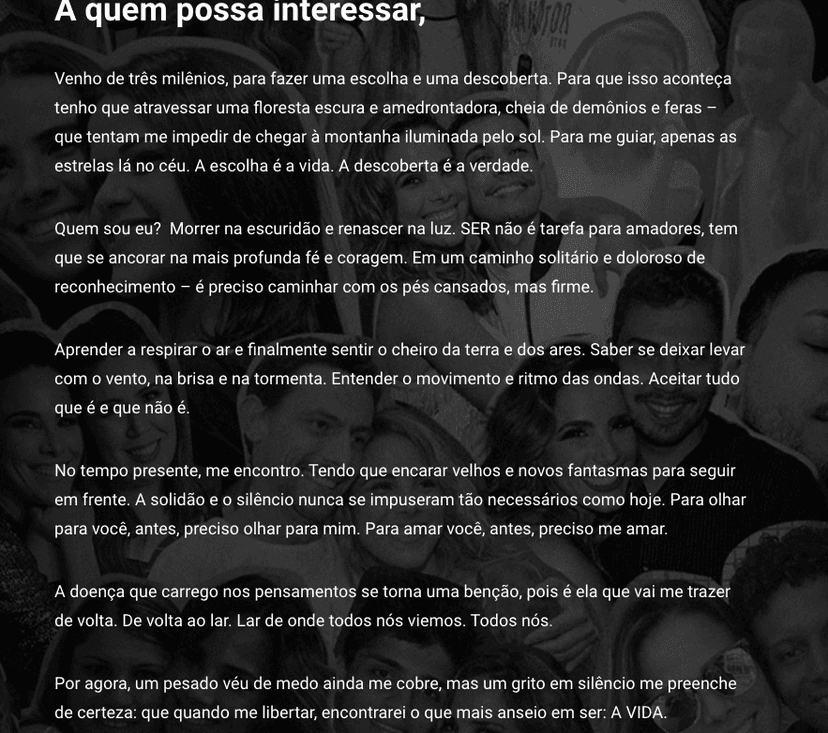 Wanessa divulgou carta aberta sobre atual momento delicado que vem enfrentando (Foto reprodução) Wanessa divulgou carta aberta sobre atual momento delicado que vem enfrentando (Foto reprodução)