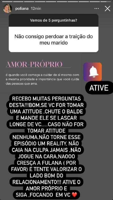 Esposa de Leonardo ainda falou em traição (Foto: Reprodução) Esposa de Leonardo ainda falou em traição (Foto: Reprodução)