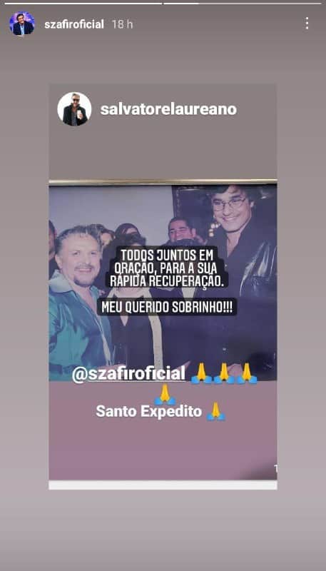 Houve até apelo por orações pela saúde do ator (Foto: Reprodução) Houve até apelo por orações pela saúde do ator (Foto: Reprodução)