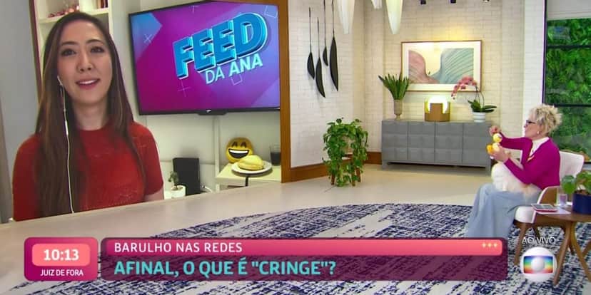 Ana Maria ao lado de Ju Massaoka (Reprodução) Ana Maria ao lado de Ju Massaoka (Reprodução)
