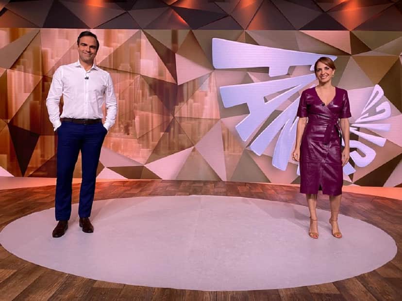 Tadeu Schmidt e Poliana Abritta/ Fantástico/ Globo Tadeu Schmidt e Poliana Abritta/ Fantástico/ Globo