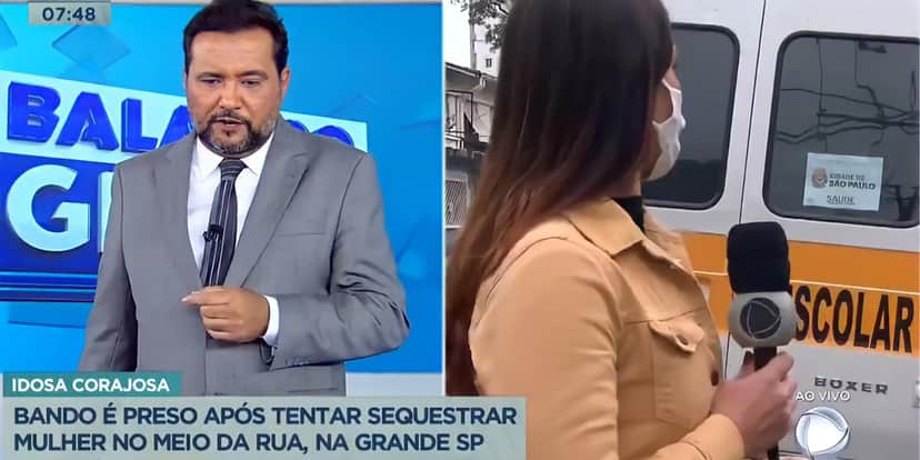 Geraldo Luís impede atropelamento ao vivo (Reprodução) Geraldo Luís impede atropelamento ao vivo (Reprodução)