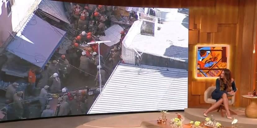 Patrícia Poeta mostra tragédia no Encontro (Reprodução) Patrícia Poeta mostra tragédia no Encontro (Reprodução)