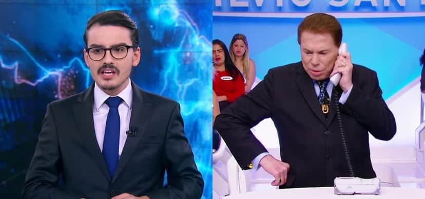 Silvio Santos e Dudu Camargo Silvio Santos e Dudu Camargo