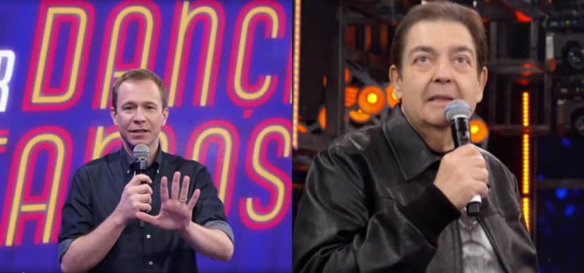 Tiago Leifert e Faustão Tiago Leifert e Faustão
