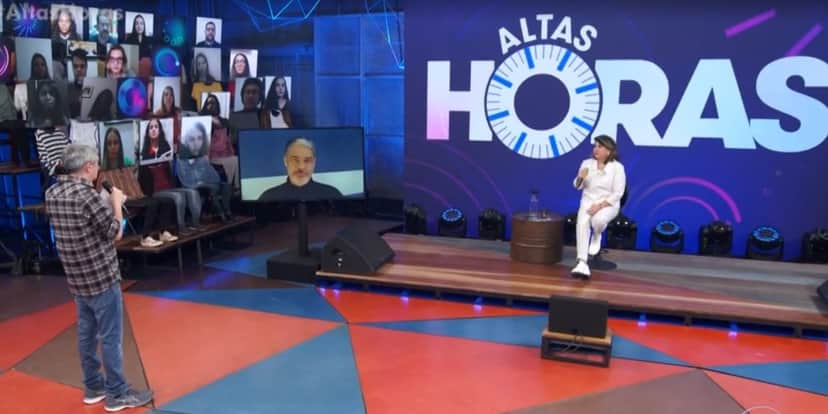 William Bonner durante programa "Altas Horas", da Globo (Reprodução) William Bonner durante programa "Altas Horas", da Globo (Reprodução)