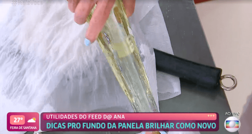 Ana Maria também ficou brava com frigideira escolhida pela produção( Foto reprodução) Ana Maria também ficou brava com frigideira escolhida pela produção( Foto reprodução)