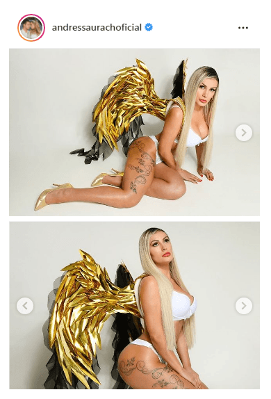 Andressa Urach faz ensaio sensual - Reprodução Andressa Urach faz ensaio sensual - Reprodução