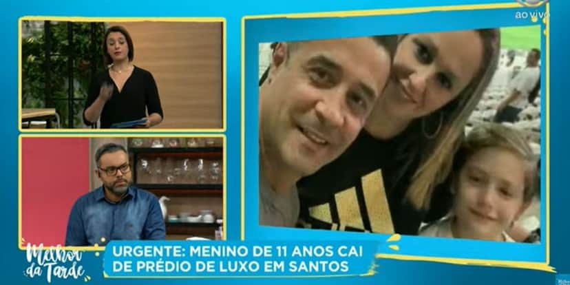 Catia Fonseca lamentou tragédia com garoto de 11 anos durante o Melhor da Tarde (Foto: Reprodução/ Band) Catia Fonseca lamentou tragédia com garoto de 11 anos durante o Melhor da Tarde (Foto: Reprodução/ Band)