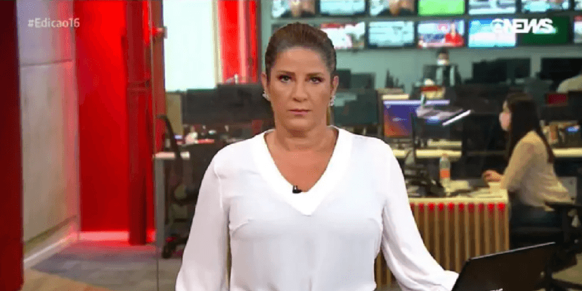 Humorista ataca Christiane Pelajo (Foto: Reprodução/Globo)