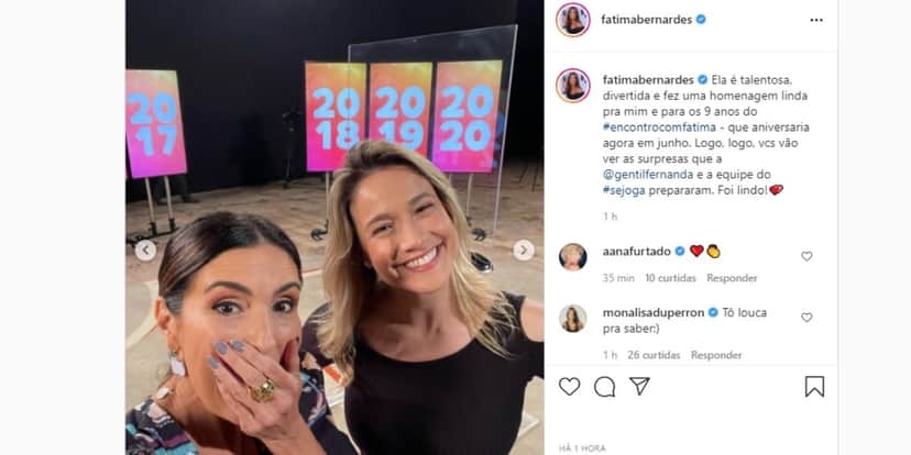 "Ela fez", Após desmascarar Fernanda Gentil, Fátima Bernardes expõe loira em anúncio e confirma: "Vocês vão ver" "Ela fez", Após desmascarar Fernanda Gentil, Fátima Bernardes expõe loira em anúncio e confirma: "Vocês vão ver"