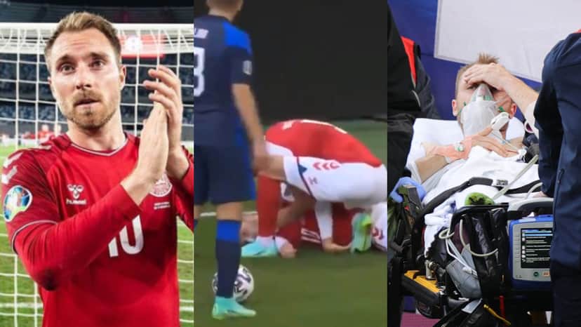 Jogador da Dinamarca desmaiou em campo e foi notícia na Globo - Foto: Reprodução Jogador da Dinamarca desmaiou em campo e foi notícia na Globo - Foto: Reprodução