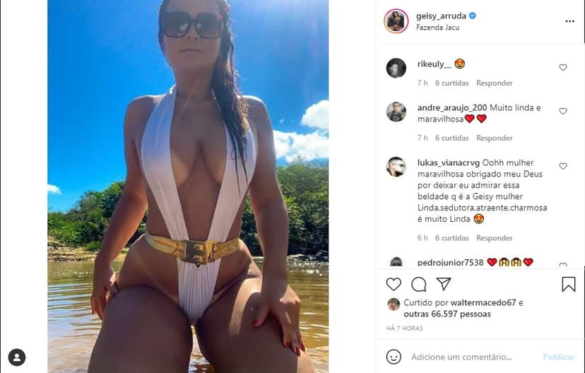 Publicação de Geisy Arruda no Instagram (Foto: Reprodução) Publicação de Geisy Arruda no Instagram (Foto: Reprodução)