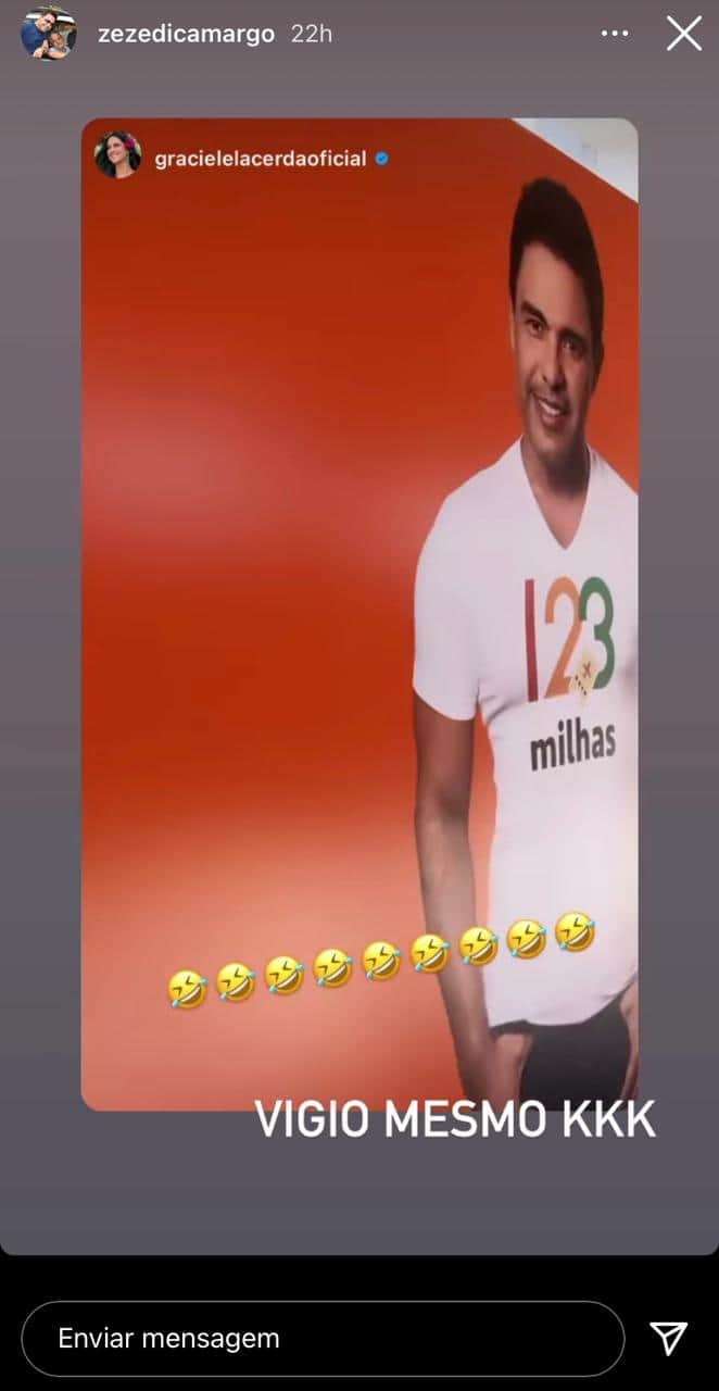 "Me vigiando", Graciele Lacerda entrega o que Zezé faz com ela após anunciar fim de ciclo e detona: "Desiste" "Me vigiando", Graciele Lacerda entrega o que Zezé faz com ela após anunciar fim de ciclo e detona: "Desiste"