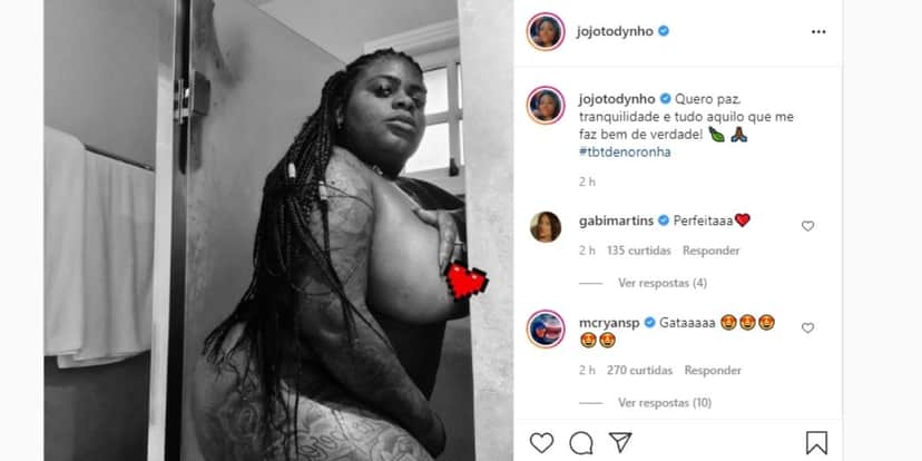 Jojo Todynho arranca a roupa, surge completamente nua e escandaliza ao expor parte íntima gigantesca: "Delícia" Jojo Todynho arranca a roupa, surge completamente nua e escandaliza ao expor parte íntima gigantesca: "Delícia"