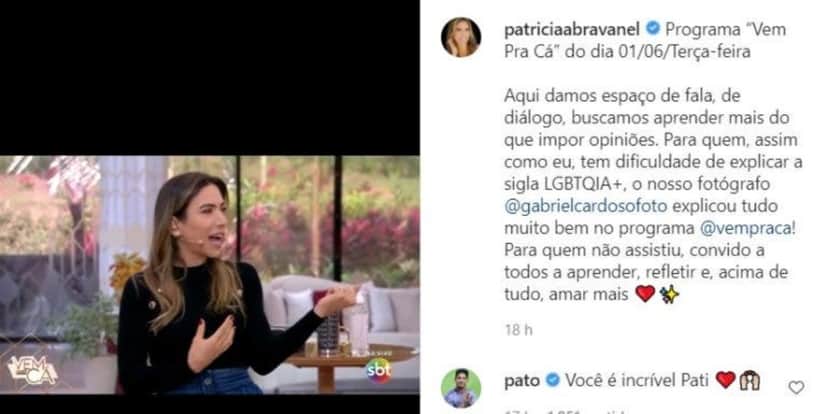 Patrícia Abravanel se pronunciou sobre polêmica nas redes sociais (Foto: Reprodução) Patrícia Abravanel se pronunciou sobre polêmica nas redes sociais (Foto: Reprodução)