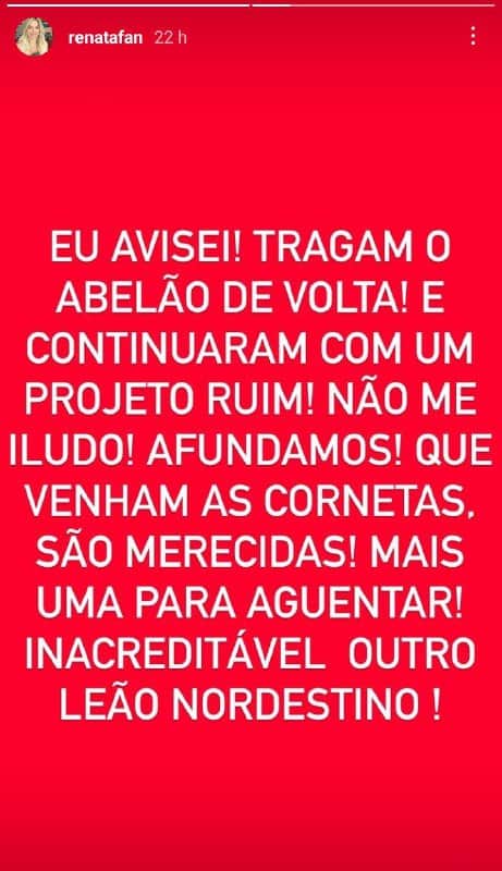 Renata Fan teve que engolir a humilhação de mais uma derrota (Foto: Reprodução) Renata Fan teve que engolir a humilhação de mais uma derrota (Foto: Reprodução)