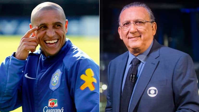 Roberto Carlos e Galvão Bueno (Foto: Reprodução/TV Globo) Roberto Carlos e Galvão Bueno (Foto: Reprodução/TV Globo)