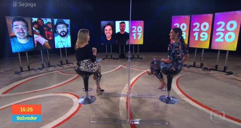 "Se Joga" especial com Fernanda Gentil e Fátima Bernardes (Foto: Reprodução/TV Globo) "Se Joga" especial com Fernanda Gentil e Fátima Bernardes (Foto: Reprodução/TV Globo)