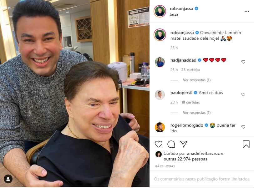 Além de cabeleireiro, Jassa é um grande amigo de Silvio Santos (Foto: Reprodução) Além de cabeleireiro, Jassa é um grande amigo de Silvio Santos (Foto: Reprodução)