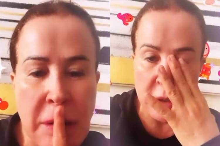 Zilu Godoi compartilha vídeo chorando nas redes sociais - Reprodução Zilu Godoi compartilha vídeo chorando nas redes sociais - Reprodução