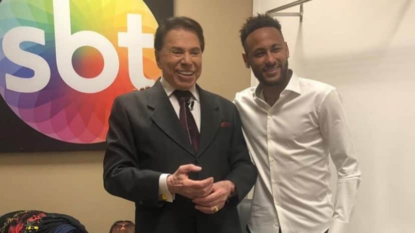 Silvio Santos e Neymar Silvio Santos e Neymar