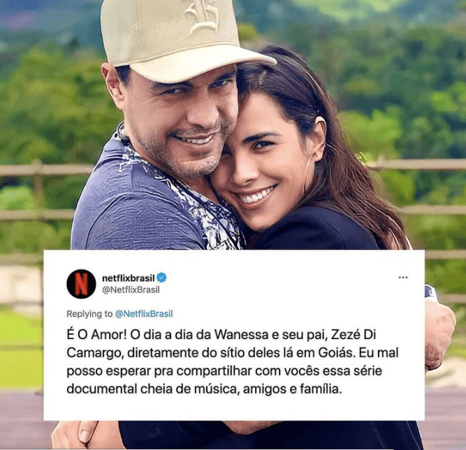 Netflix lança documentário sobre vida de Zezé Di Camargo e Wanessa - Reprodução Netflix lança documentário sobre vida de Zezé Di Camargo e Wanessa - Reprodução