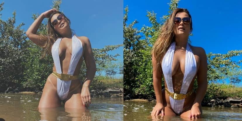 Geisy Arruda chama atenção com maiô ousado (Foto: Reprodução) Geisy Arruda chama atenção com maiô ousado (Foto: Reprodução)