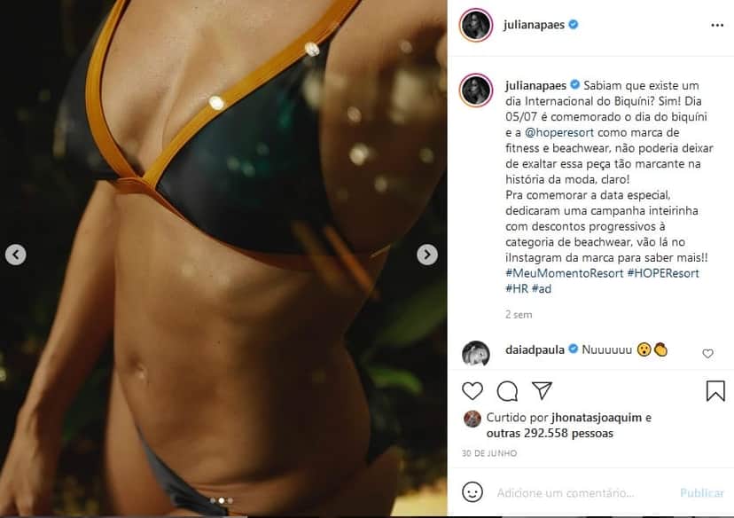 Juliana Paes quase mostrou o seu bucet@o em foto picante (Imagem: Reprodução) Juliana Paes quase mostrou o seu bucet@o em foto picante (Imagem: Reprodução)