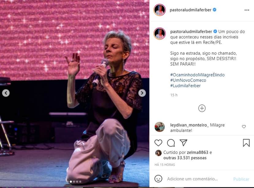 Ludmilla luta contra o câncer (Reprodução) Ludmilla luta contra o câncer (Reprodução)