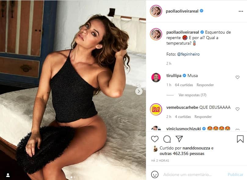 Paolla Oliveira surgiu em fotos sem calcinha e fez a temperatura subir (Imagem: Reprodução) Paolla Oliveira surgiu em fotos sem calcinha e fez a temperatura subir (Imagem: Reprodução)
