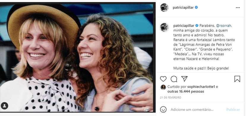 Patrícia Pillar e Renata Sorrah Patrícia Pillar e Renata Sorrah