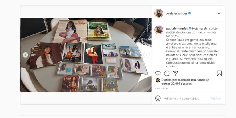 Paula Fernandes desmorona em relato nas redes sociais (Reprodução) Paula Fernandes desmorona em relato nas redes sociais (Reprodução)