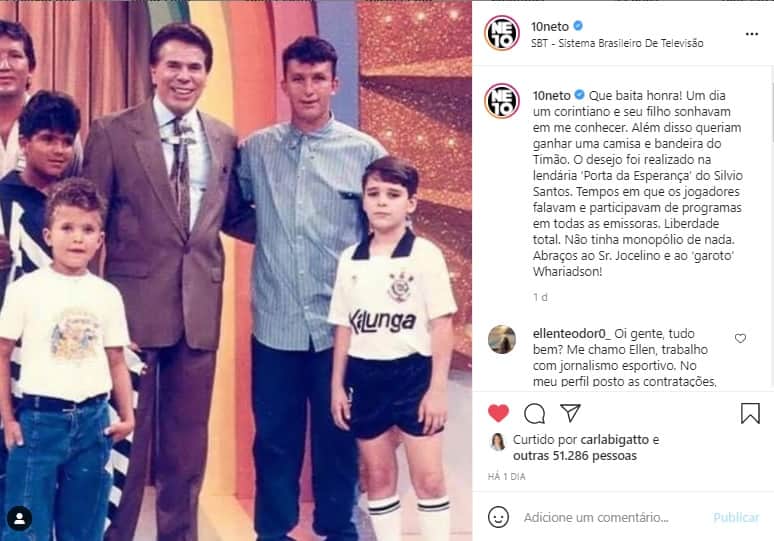 Neto e Silvio Santos Neto e Silvio Santos
