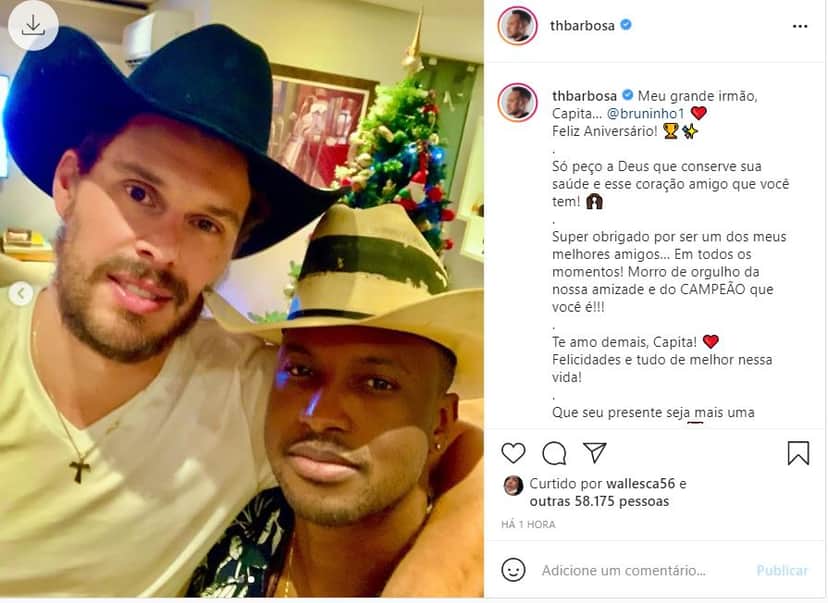 Thiaguinho e parceiro (Reprodução) Thiaguinho e parceiro (Reprodução)