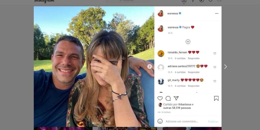 Wanessa Camargo surge ao lado de marido e recebe recado de Thiaguinho (Reprodução) Wanessa Camargo surge ao lado de marido e recebe recado de Thiaguinho (Reprodução)