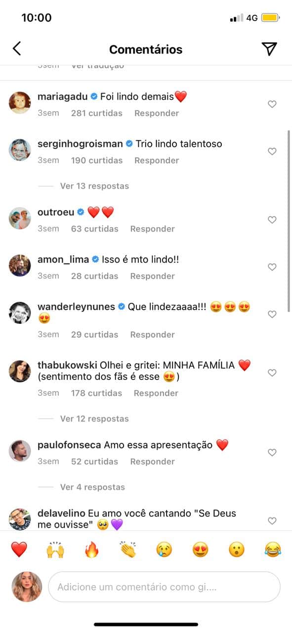 Xororó ignora mensagem de Sandy (Reprodução) Xororó ignora mensagem de Sandy (Reprodução)