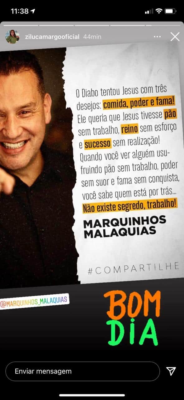 Internautas apontam que Zilu mandou indireta para Graciele Lacerda (Reprodução) Internautas apontam que Zilu mandou indireta para Graciele Lacerda (Reprodução)