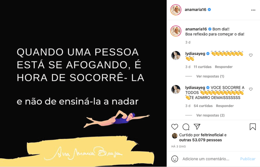 Ana Maria Braga faz comunicado nas redes sociais para fãs - Reprodução Ana Maria Braga faz comunicado nas redes sociais para fãs - Reprodução