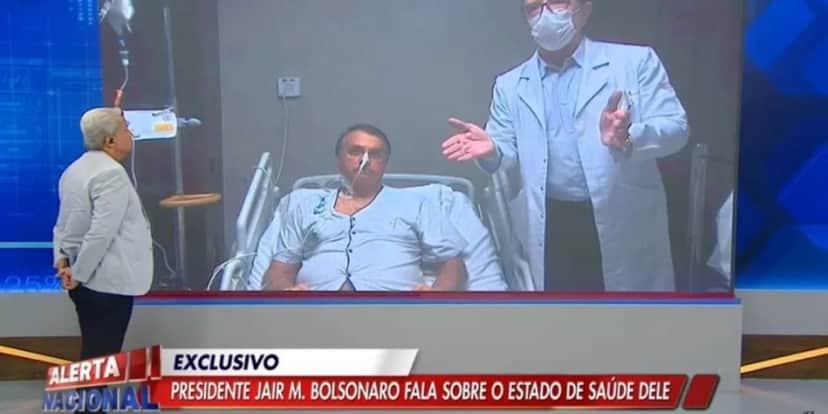 Sikêra Jr. quebra protocolo, invade hospital de Jair Bolsonaro, expõe presidente em maca e desaba: "Levanta" Sikêra Jr. quebra protocolo, invade hospital de Jair Bolsonaro, expõe presidente em maca e desaba: "Levanta"