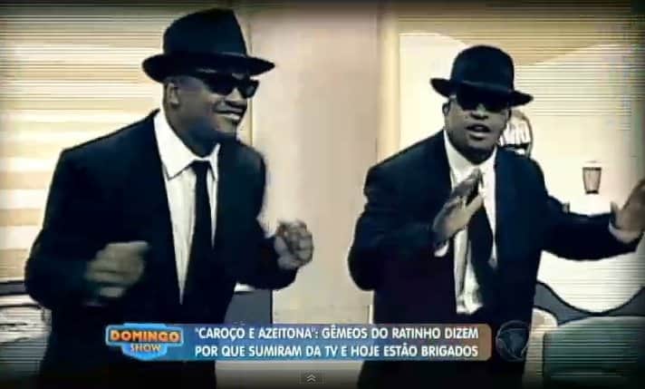Caroço e Azeitona não se falam mais após serem demitidos do programa de Ratinho (Foto: Reprodução/Record) Caroço e Azeitona não se falam mais após serem demitidos do programa de Ratinho (Foto: Reprodução/Record)